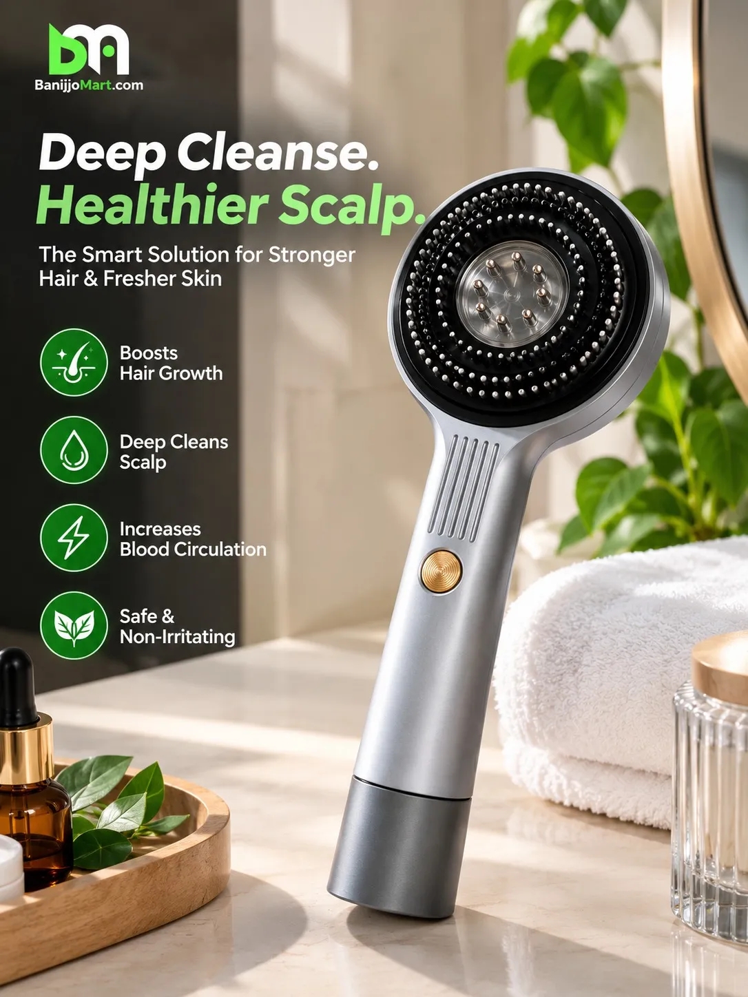 Magnetic Hair Comb Massage Gun